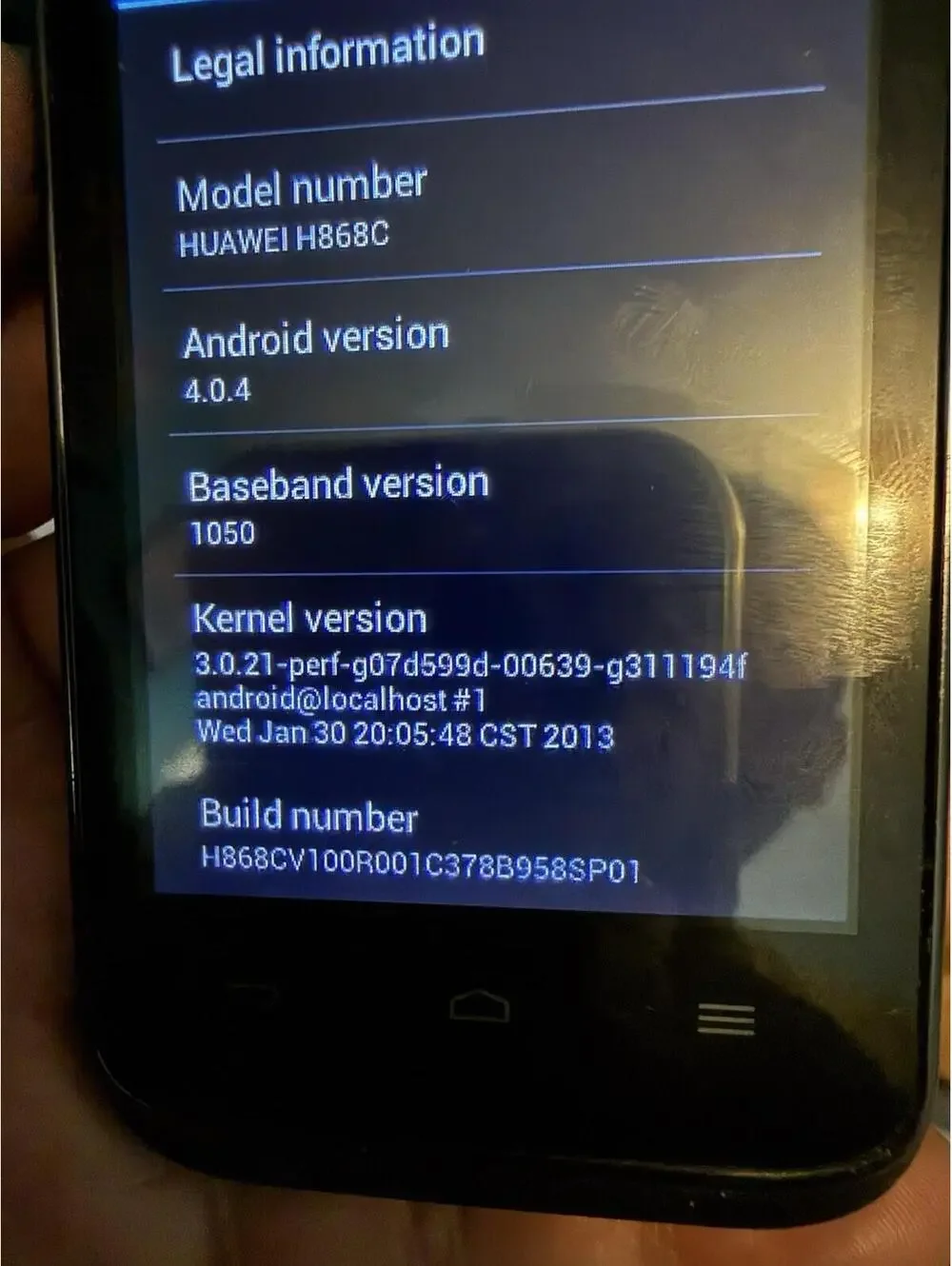 Huawei Glory Model: H868C, Trackfone Prepaid, Good Condition, 4gb